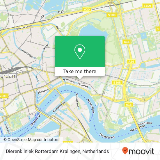 Dierenkliniek Rotterdam Kralingen map