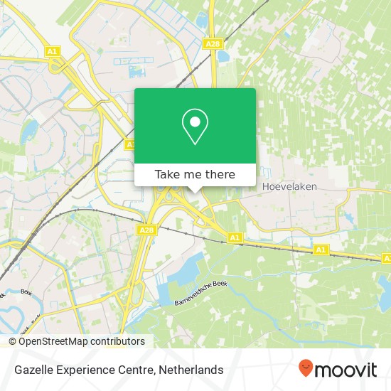 Gazelle Experience Centre map
