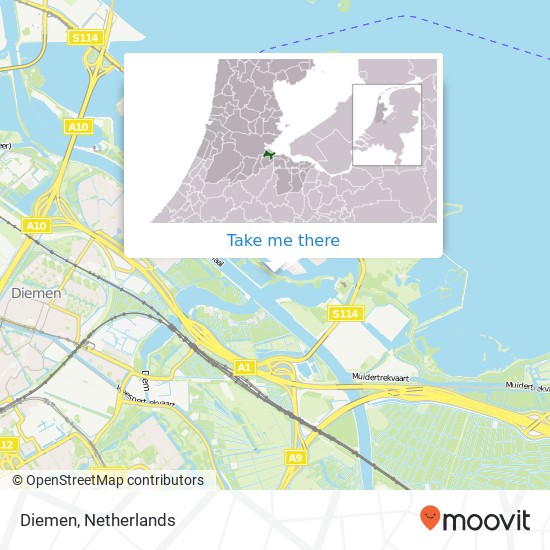 Diemen map