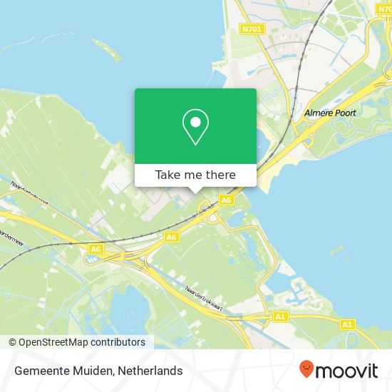 Gemeente Muiden map