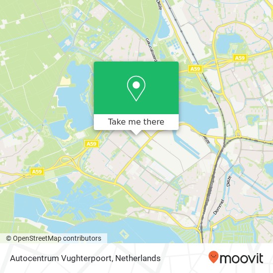 Autocentrum Vughterpoort Karte