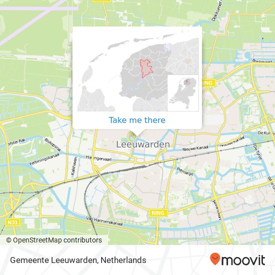 Gemeente Leeuwarden Karte