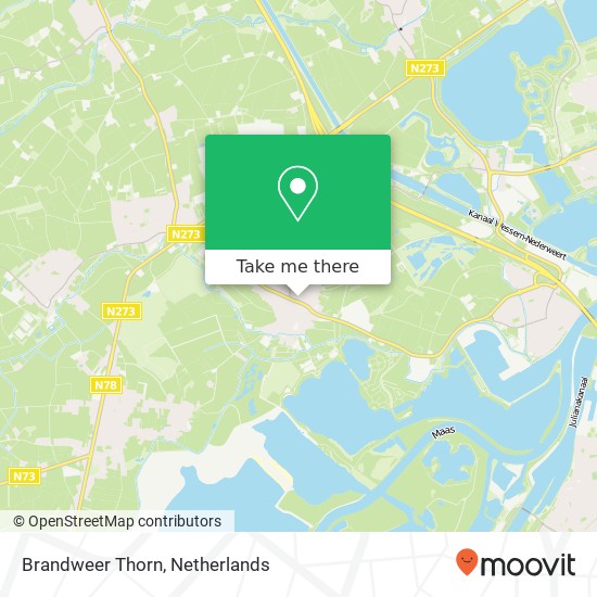 Brandweer Thorn map