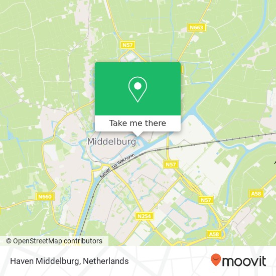 Haven Middelburg Karte