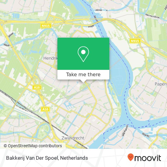 Bakkerij Van Der Spoel Karte