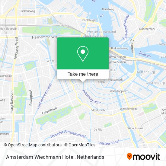Amsterdam Wiechmann Hotel map