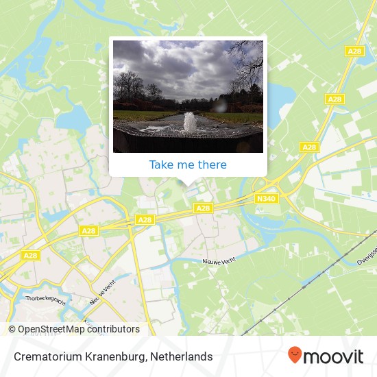 Crematorium Kranenburg map