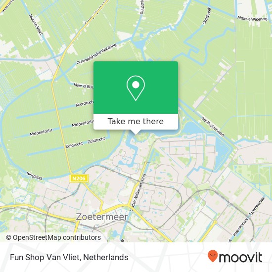 Fun Shop Van Vliet map