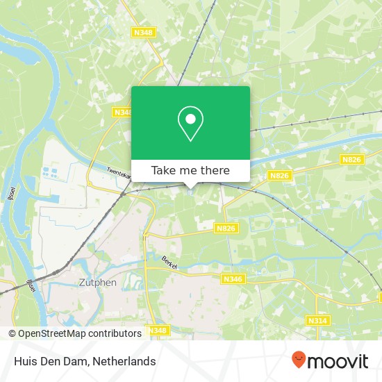 Huis Den Dam map