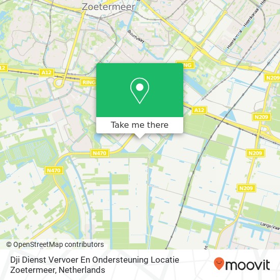 Dji Dienst Vervoer En Ondersteuning Locatie Zoetermeer Karte