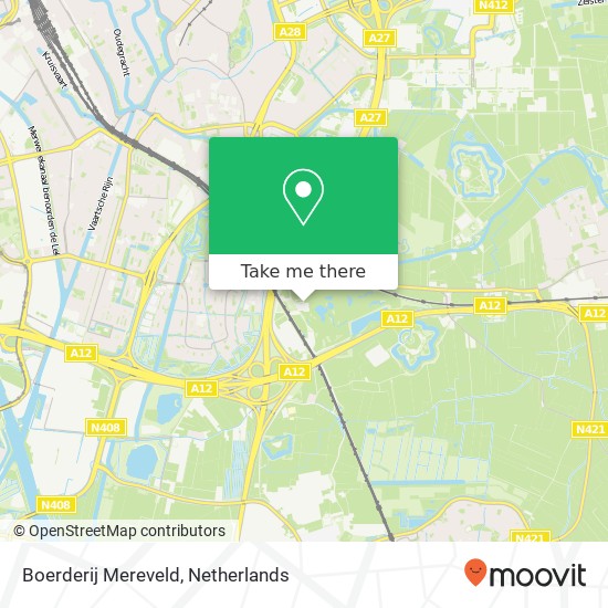 Boerderij Mereveld map