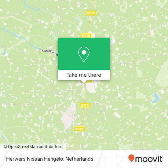 Herwers Nissan Hengelo map