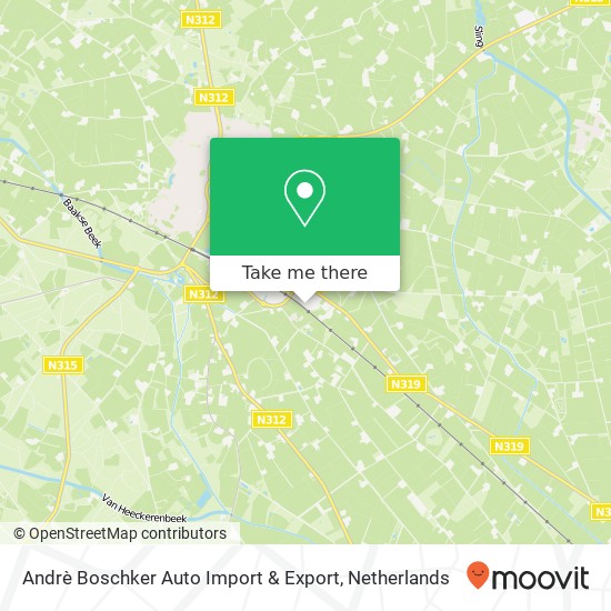 Andrè Boschker Auto Import & Export Karte