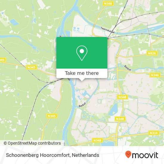 Schoonenberg Hoorcomfort map