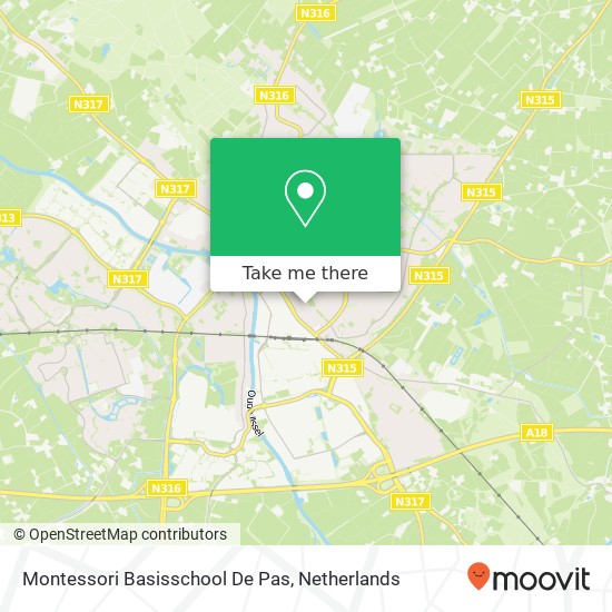 Montessori Basisschool De Pas map