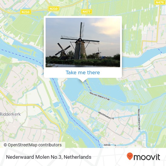 Nederwaard Molen No.3 map