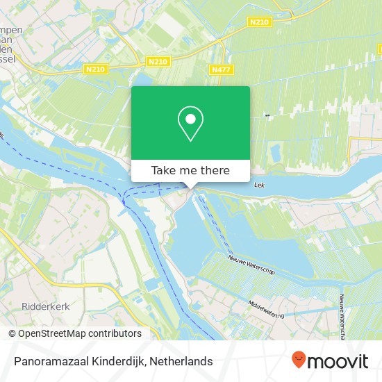 Panoramazaal Kinderdijk map