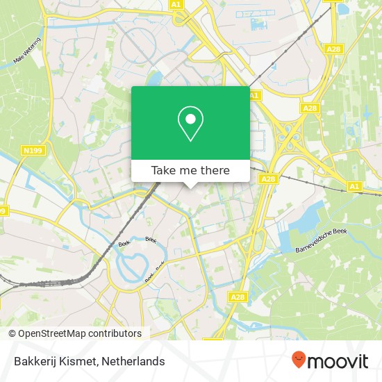 Bakkerij Kismet map