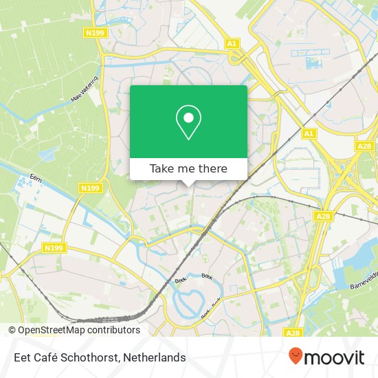 Eet Café Schothorst map