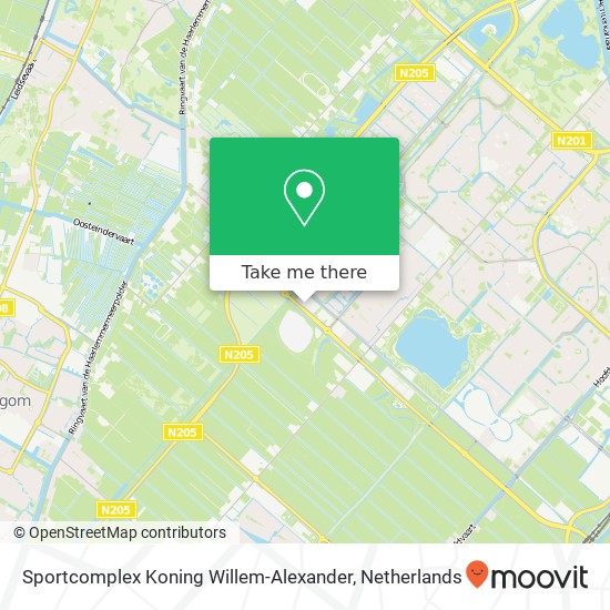 Sportcomplex Koning Willem-Alexander Karte