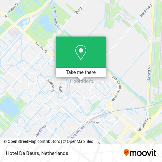 Hotel De Beurs map