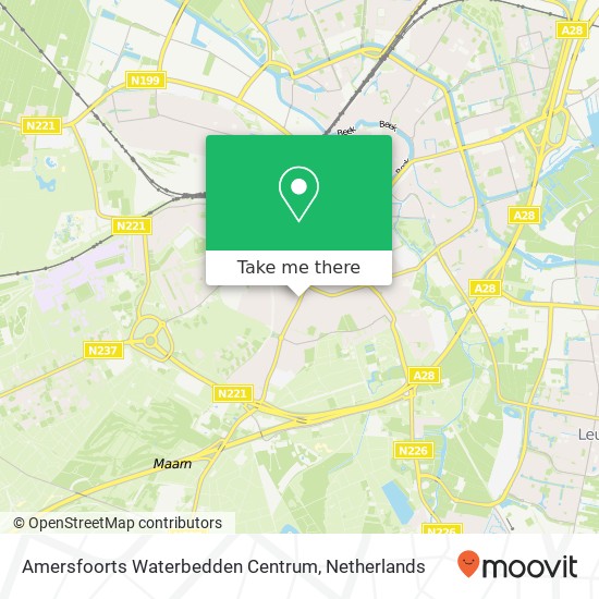 Amersfoorts Waterbedden Centrum map