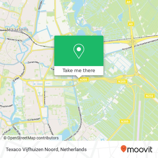 Texaco Vijfhuizen Noord map