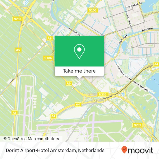 Dorint Airport-Hotel Amsterdam map