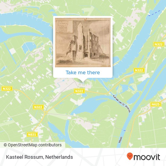 Kasteel Rossum map