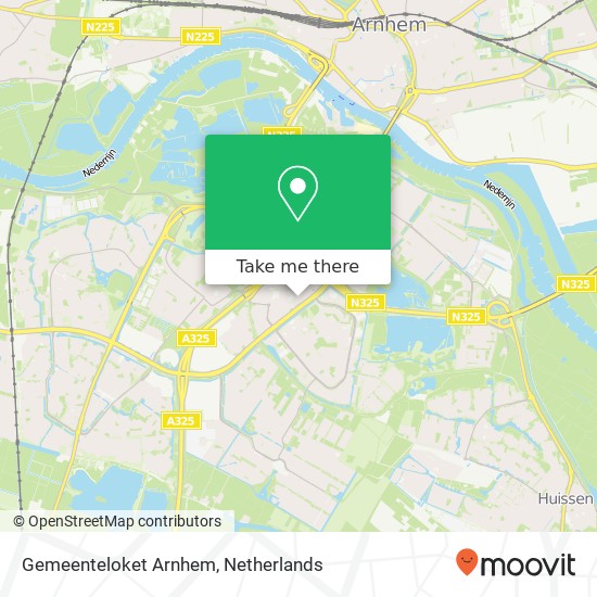 Gemeenteloket Arnhem map