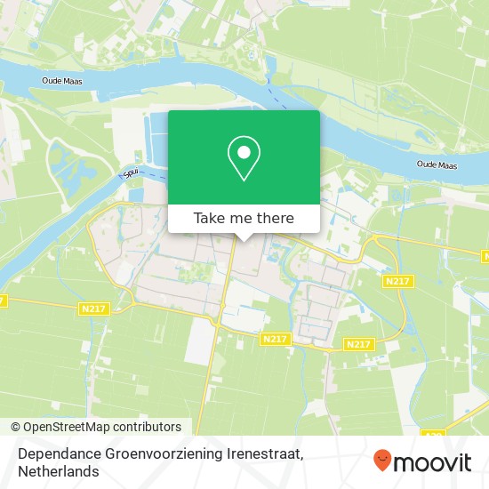 Dependance Groenvoorziening Irenestraat map