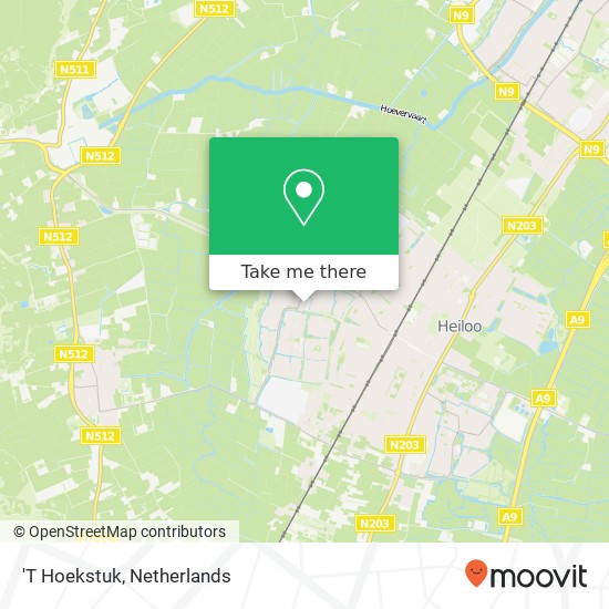 'T Hoekstuk map