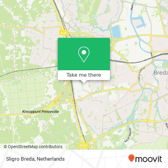 Sligro Breda map