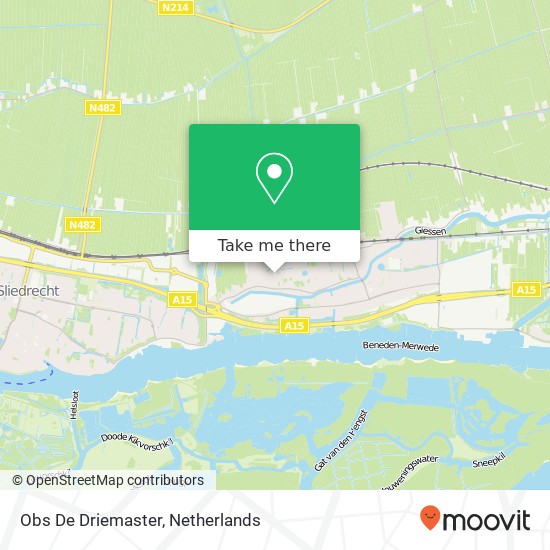 Obs De Driemaster map