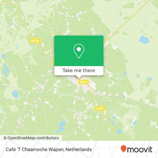 Café 'T Chaamsche Wapen map