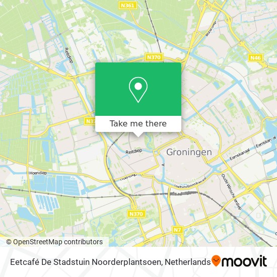 Eetcafé De Stadstuin Noorderplantsoen map