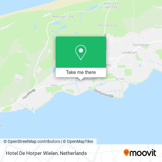 Hotel De Horper Wielen map
