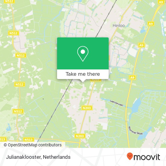 Julianaklooster map