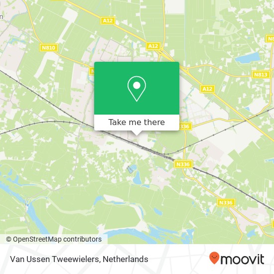 Van Ussen Tweewielers map