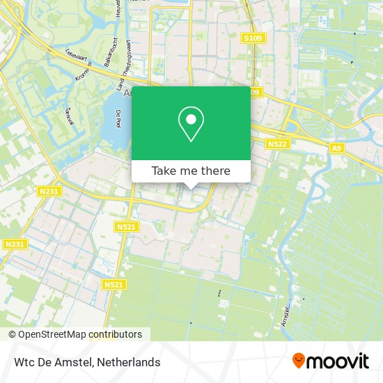 Wtc De Amstel map