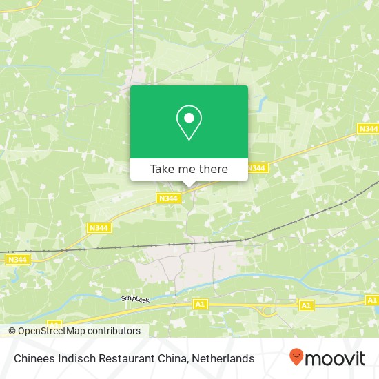 Chinees Indisch Restaurant China map