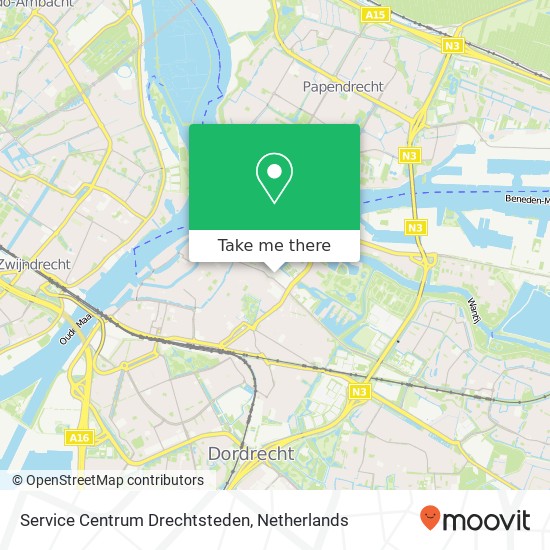 Service Centrum Drechtsteden map