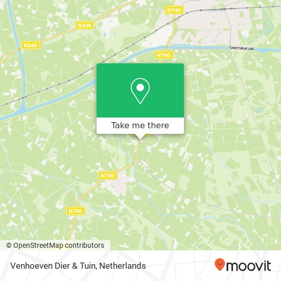 Venhoeven Dier & Tuin map