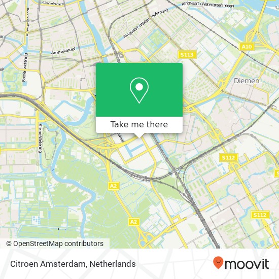 Citroen Amsterdam map