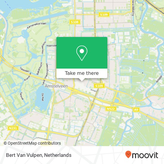 Bert Van Vulpen map