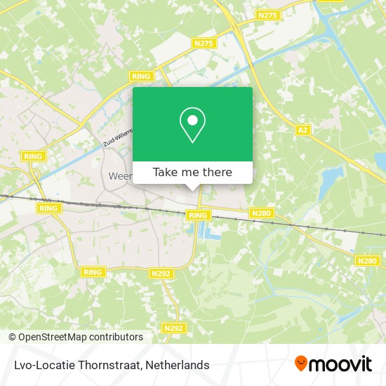 Lvo-Locatie Thornstraat map