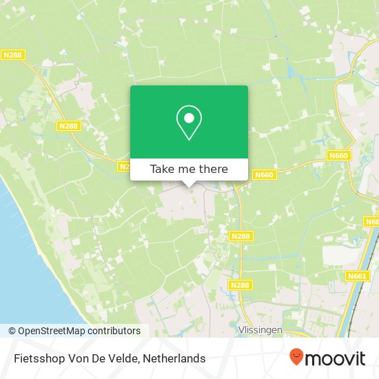 Fietsshop Von De Velde map