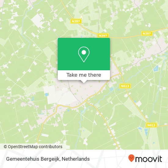 Gemeentehuis Bergeijk map