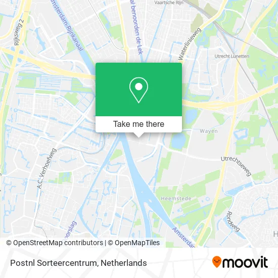 Postnl Sorteercentrum map