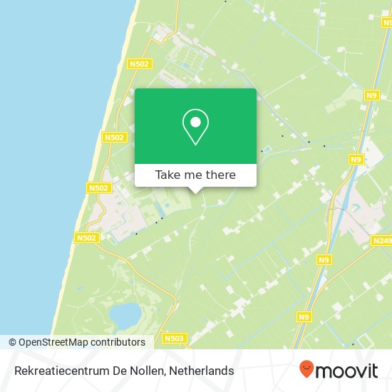 Rekreatiecentrum De Nollen map